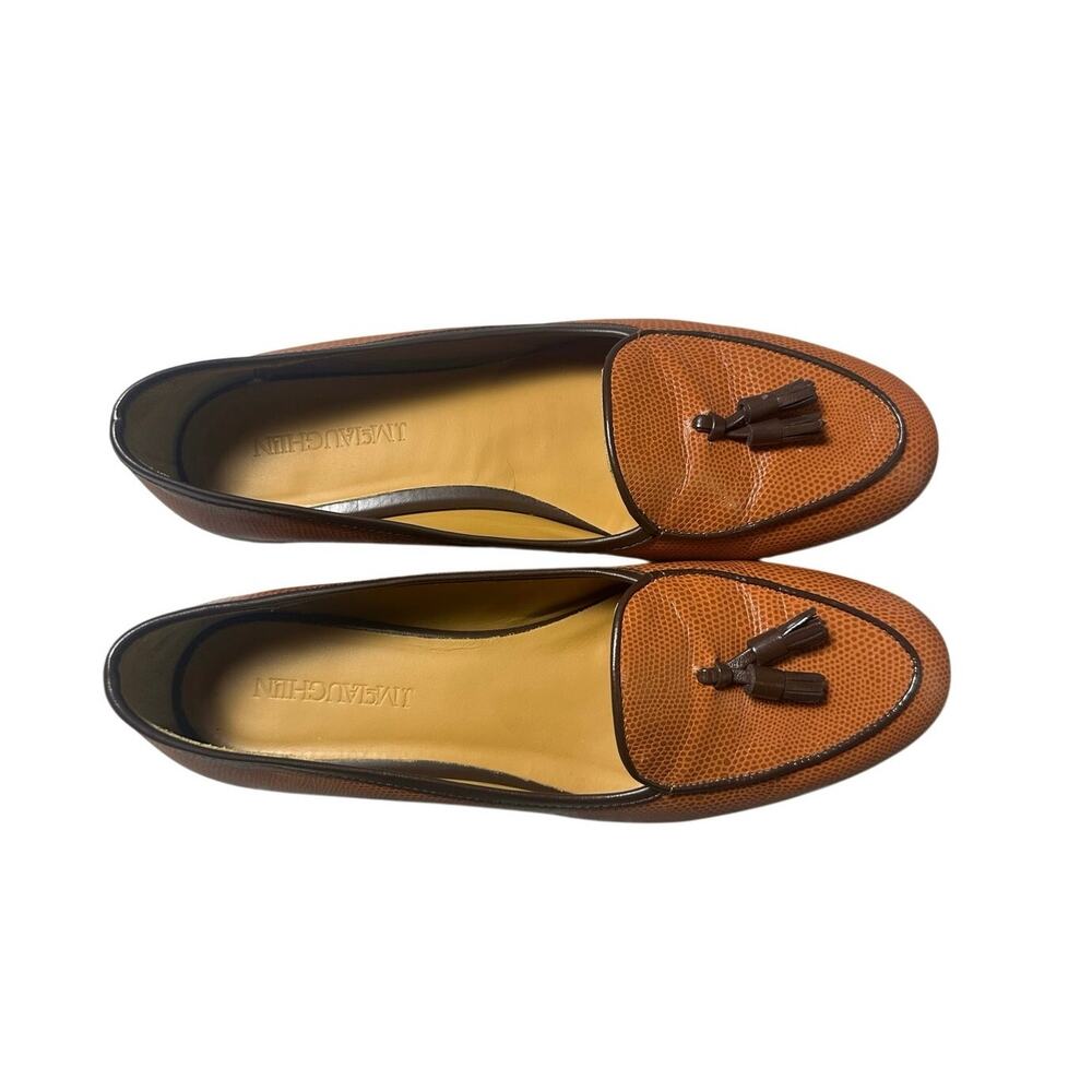 J. McLaughlin Brown Leather Loafer with Tassel - Picture 5 of 8